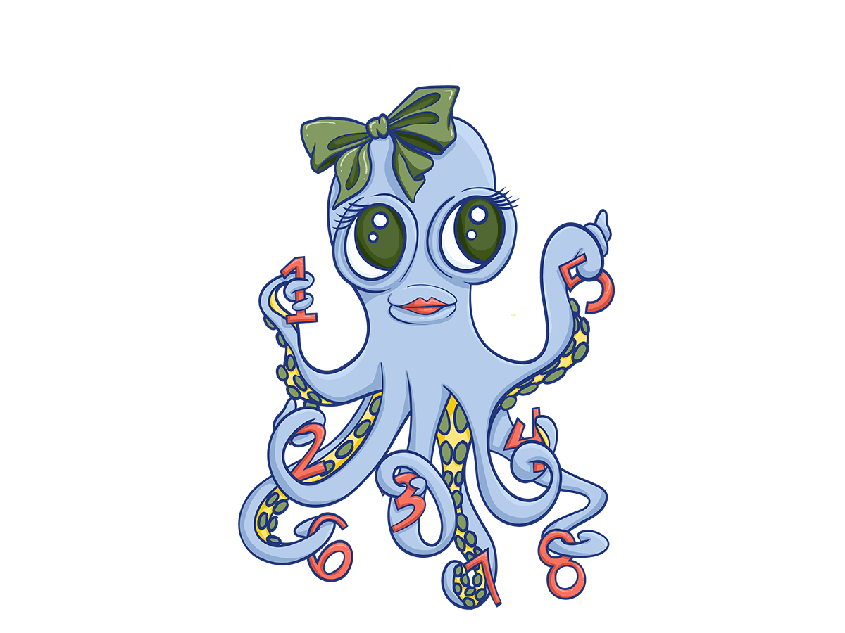 Digital octopus illustration